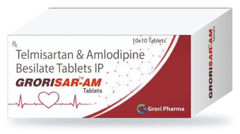 Grorisar-AM pack: Telmisartan 40 mg + Amlodipine Besilate eq. to Amlodipine 5 mg