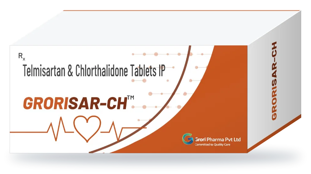 Grorisar-CH pack: Telmisartan 40 mg + Chlorthalidone 12.5 mg