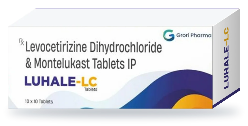 Luhale-LC pack: Levocetirizine Dihydrochloride 5 mg + Montelukast Sodium 10 mg