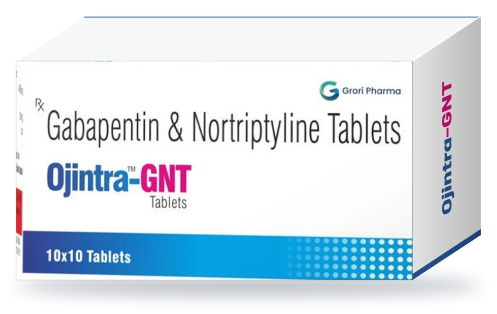 Ojintra-GNT pack: Gabapentin 400 mg + Nortriptyline 10 mg